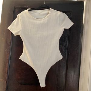 White meshki bodysuit